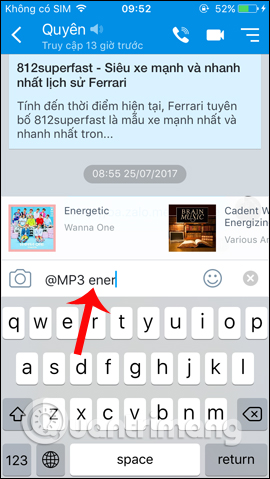 Tìm bài hát trên Zing MP3