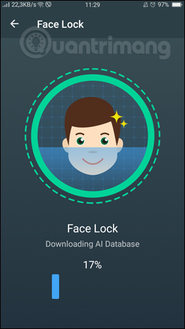 Tải dữ liệu Face Lock