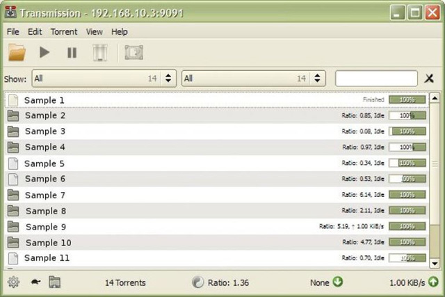 Trang web Transmission