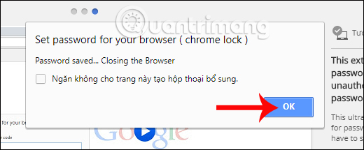 Đặt mật khẩu cho Chrome 
