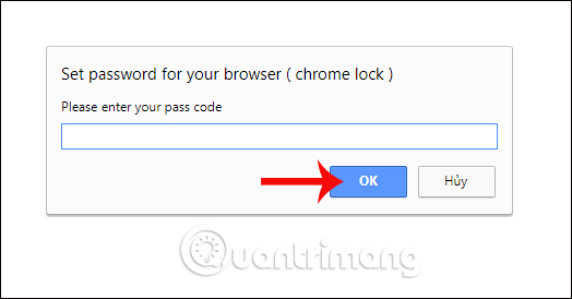 Nhập mật khẩu trên Chrome 