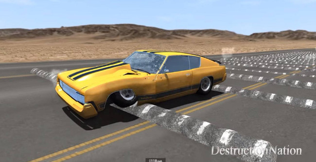 Lái xe với vận tốc 160km/h lao qua 100 gờ giảm tốc