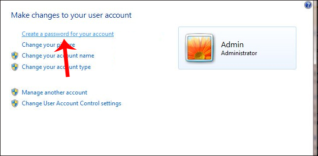 Nhập mật khẩu Windows 7