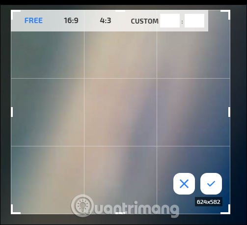 Cắt khung hình quay video