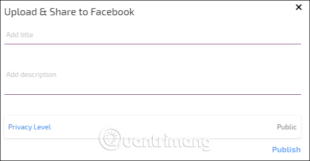 Đăng video lên Facebook