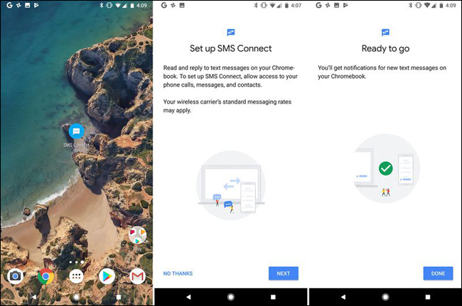 Thiết lập SMS Connect trên điện thoại