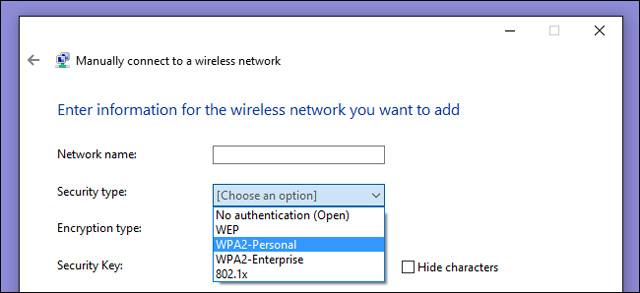 Cách chế độ bảo mật Wifi
