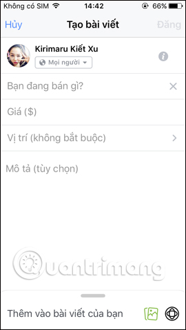Nhập thông tin sản phẩm