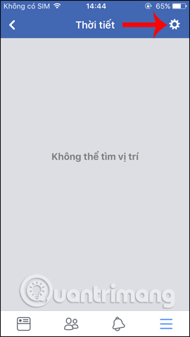 Cài đặt tính năng Thời tiết