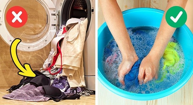 Giặt đồ lót bằng máy giặt