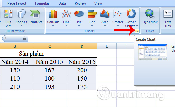 Cách Vẽ Biểu Đồ Trong Excel - Biểu Diễn Bảng Số Liệu - Quantrimang.Com