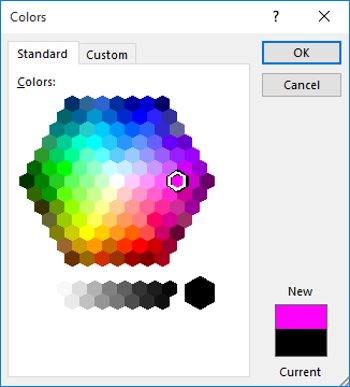 Chọn More Colors ở cuối trình đơn để truy cập các tùy chọn màu bổ sung