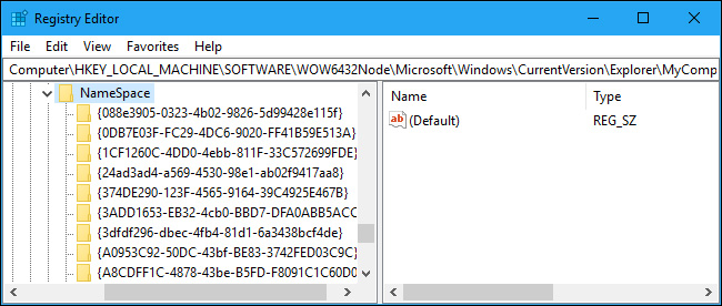 Điều hướng đến khóa đối với phiên bản 64-bit