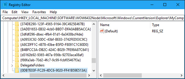 Khôi phục lại thư mục 3D Objects