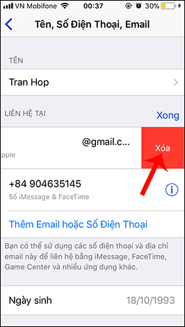 Cách đổi Apple ID từ email bên thứ 3 thành Apple email