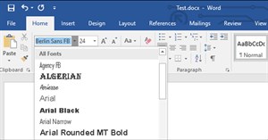 Hướng dẫn cách nhúng font chữ trong tài liệu Microsoft Word