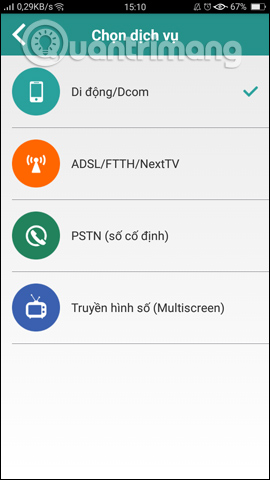Dịch vụ Di động/Dcom