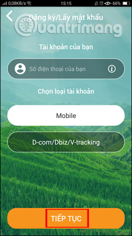 Nhập số điện thoại