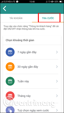 Tra cứu cước Viettel