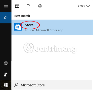 Tìm ứng dụng Store
