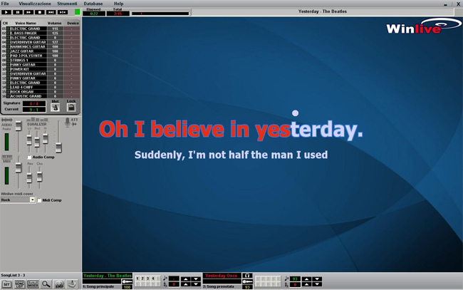 Giao diện hát karaoke 