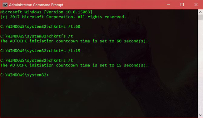 Nhập thời gian muốn đếm ngược vào Command Prompt