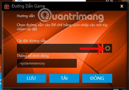 Cài đặt chơi game