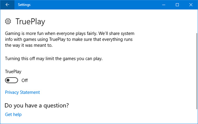 Tính năng TruePlay