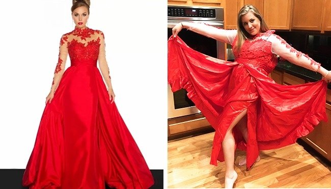 Do dáng người mặc không chuẩn hay do váy?