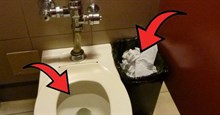 Nên vứt giấy vệ sinh vào bồn cầu hay thùng rác?