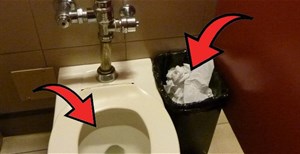 Nên vứt giấy vệ sinh vào bồn cầu hay thùng rác?