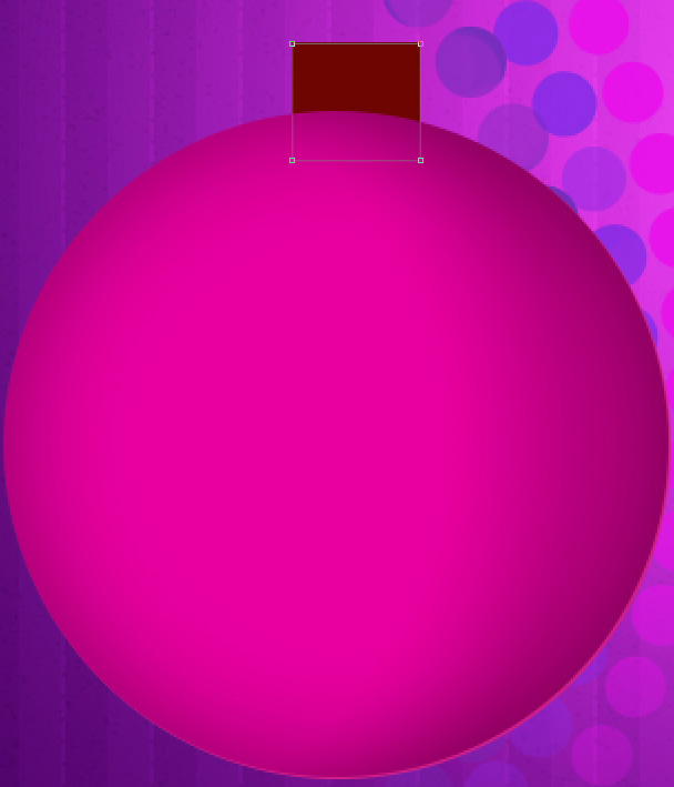 Vẽ phần phía trên cho quả bóng