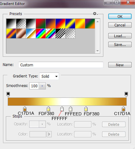 Thiết lập điểm dừng màu cho đường ngang
