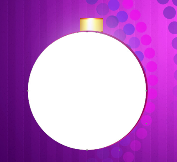 Vẽ hình tròn trên quả bóng Giáng sinh