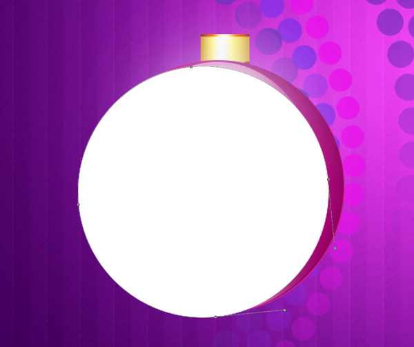 Vẽ tiếp hình tròn để làm nổi bật phần bên phải