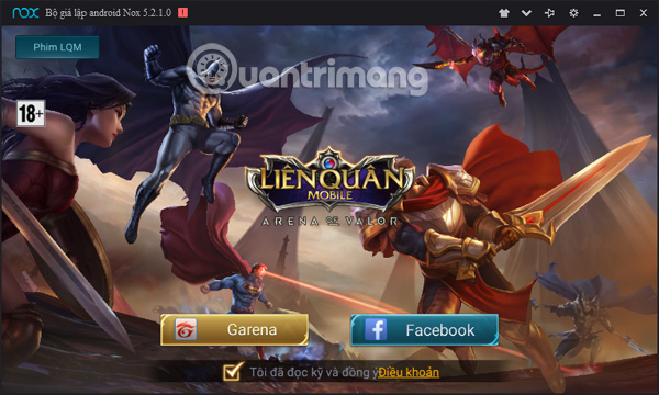 Đăng nhập Liên Quân Mobile