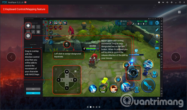 Giao diện giới thiệu NoxPlayer