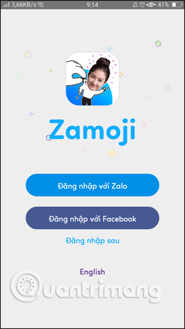 Đăng nhập Zamoji