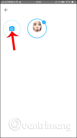 Sử dụng khuôn mặt sticker mới