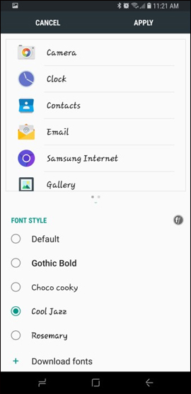 Danh sách font mới
