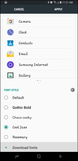 Đổi font chữ mới