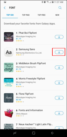Tải font chữ mới 