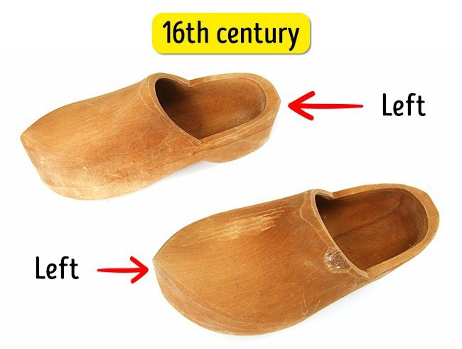 Đôi giày không phân biệt trái, phải