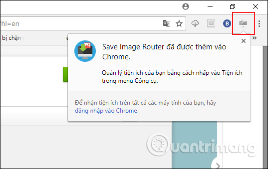 Thông báo từ Save Image Router