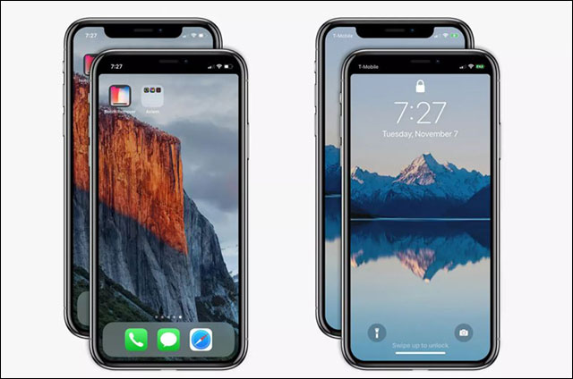 Đây là iPhone X khi giấu rãnh bằng Notch Remover