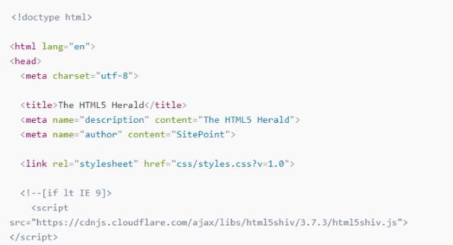 Mẫu trang HTML5 cơ bản