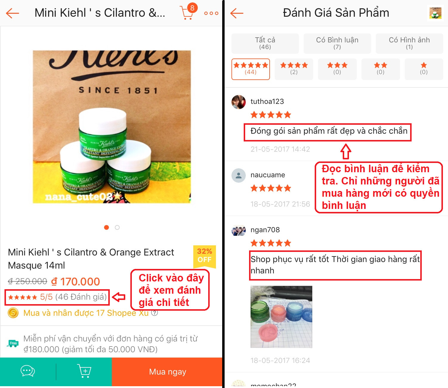 Tham khảo đánh giá sản phẩm
