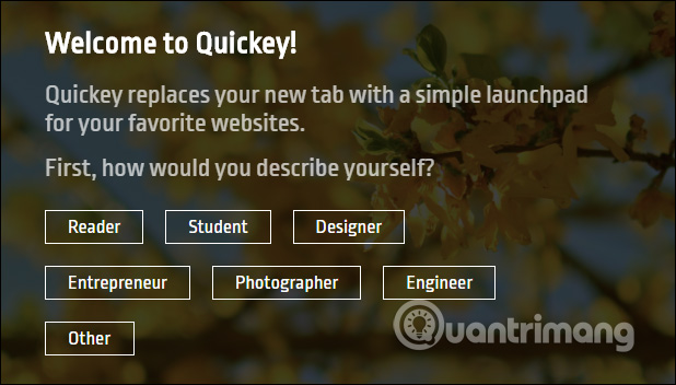 Chủ đề phím tắt có sẵn 