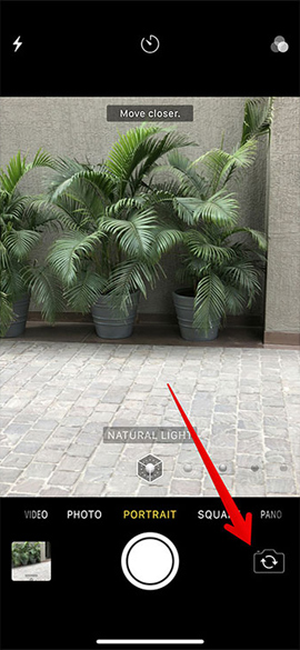 Chuyển sang camera trước