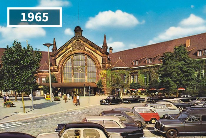 Ga trung tâm Osnabrück, Đức, 1965